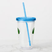 Broccoli cartoon illustratie acryl drinkbeker (Links)