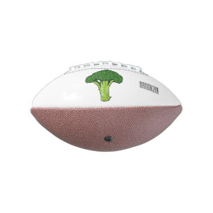 Broccoli cartoon illustratie american football