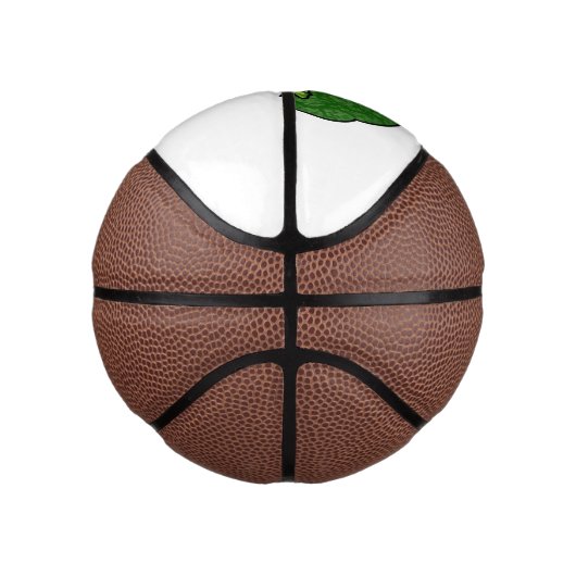 Broccoli cartoon illustratie basketbal (Rechts)