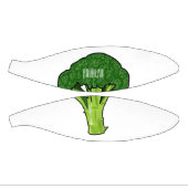Broccoli cartoon illustratie basketbal (Panelen)