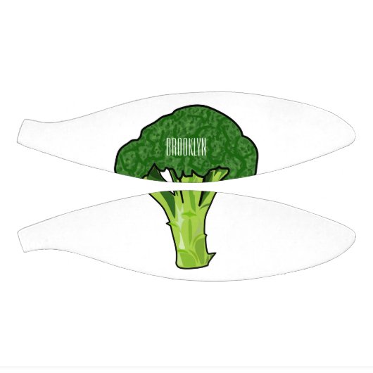 Broccoli cartoon illustratie basketbal (Panelen)