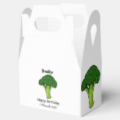 Broccoli cartoon illustratie bedankdoosjes (Geopend)