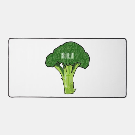 Broccoli cartoon illustratie bureaumat (Voorkant)