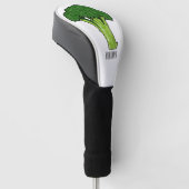 Broccoli cartoon illustratie golfheadcover (Schuin)