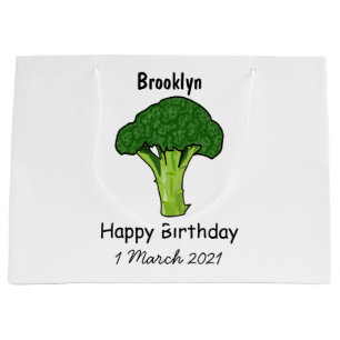 Broccoli cartoon illustratie groot cadeauzakje