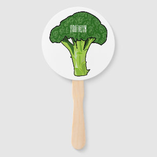 Broccoli cartoon illustratie handwaaier