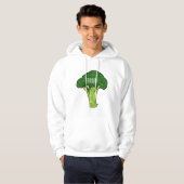 Broccoli cartoon illustratie hoodie (Voorkant volledig)