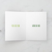 Broccoli cartoon illustratie kaart (Binnen)