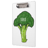 Broccoli cartoon illustratie klembord (Links)