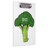 Broccoli cartoon illustratie klembord (Rechts)