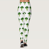 Broccoli cartoon illustratie leggings (Achterkant)