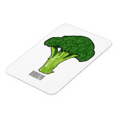 Broccoli cartoon illustratie magneet (Linkerzijde)