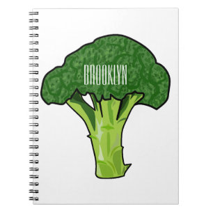 Broccoli cartoon illustratie notitieboek