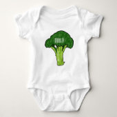 Broccoli cartoon illustratie romper (Voorkant)