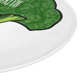 Broccoli cartoon illustratie snijplank (Hoek)