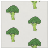 Broccoli cartoon illustratie stof (Close Up)