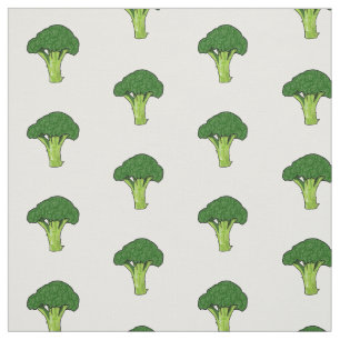 Broccoli cartoon illustratie stof