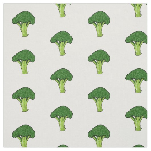 Broccoli cartoon illustratie stof (Swatch)