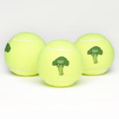 Broccoli cartoon illustratie tennisballen (Multi)