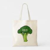 Broccoli cartoon illustratie tote bag (Achterkant)