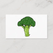 Broccoli cartoon illustratie visitekaartje (Achterkant)