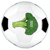 Broccoli cartoon illustratie voetbal (Gedraaid)