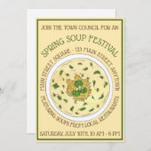 Broccoli Cheese Soup Food Festival Tasting Event Kaart (Voorkant / Achterkant)