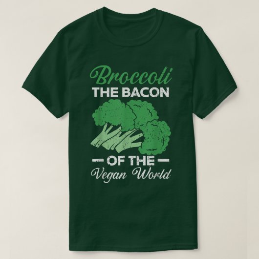 Broccoli de bacterie van de Vegan world Healthy Ve T-shirt (Design voorkant)