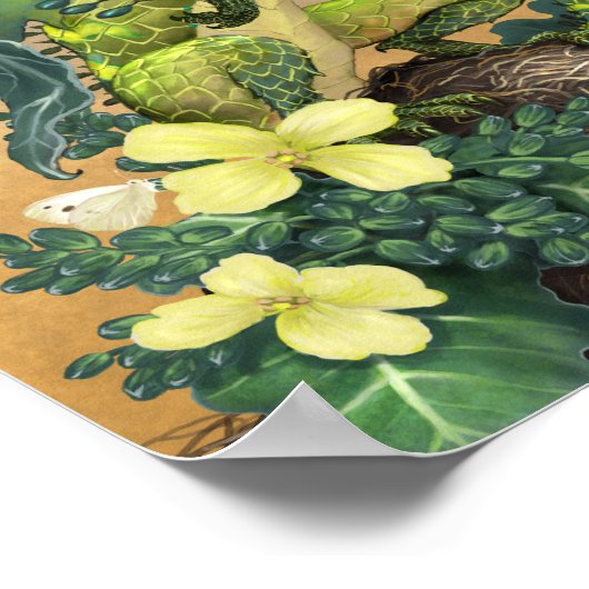Broccoli Dragon 11x14 (4x6 en hoger) Poster (Hoek)