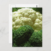 Broccoli en bloemkool briefkaart (Voorkant / Achterkant)