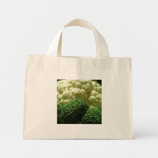 Broccoli en bloemkool mini tote bag (Voorkant)