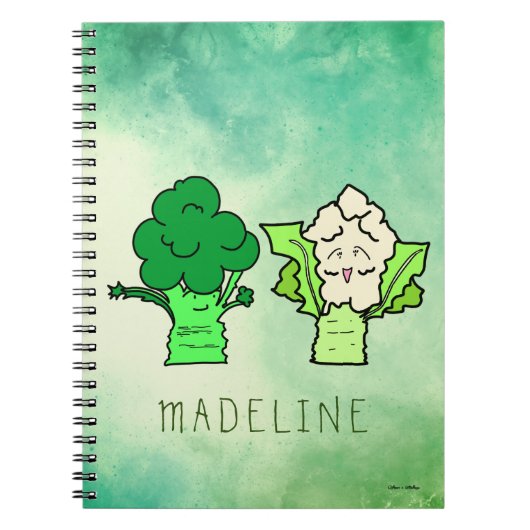 Broccoli en bloemkool notitieboek (Voorkant)