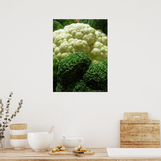 Broccoli en bloemkool poster (Keuken)