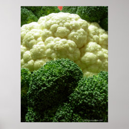 Broccoli en bloemkool poster