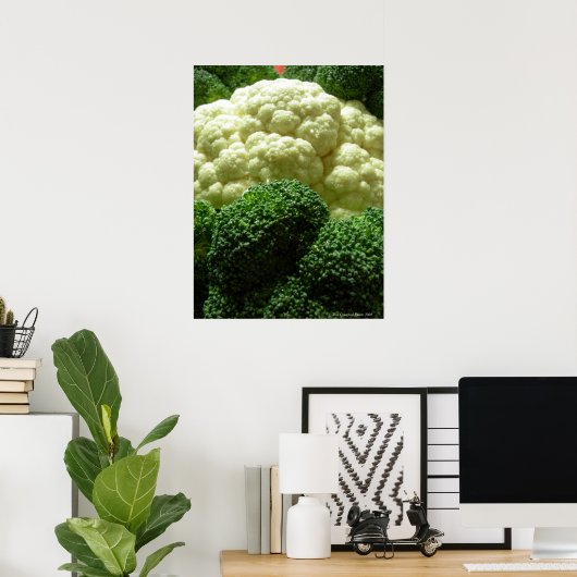 Broccoli en bloemkool poster (Thuiskantoor)