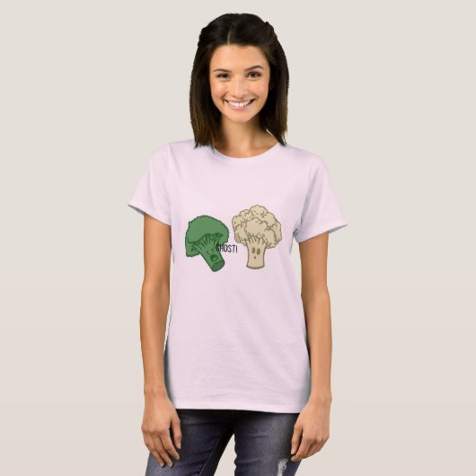 Broccoli en Shirt van bloemkool Ghost (Voorkant volledig)