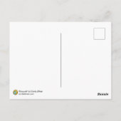 Broccoli Fantasy Art Nouveau Portretprint Briefkaart (Achterkant)