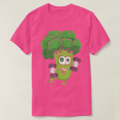 Broccoli, fitness van buikbouw Gym Gear Workout Ve T-shirt (Design voorkant)
