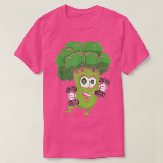 Broccoli, fitness van buikbouw Gym Gear Workout Ve T-shirt (Design voorkant)