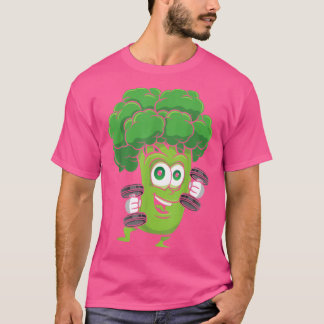 Broccoli, fitness van buikbouw Gym Gear Workout Ve T-shirt