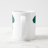 Broccoli Flexibele groene groente met groene boomk Grote Koffiekop (Achterkant)