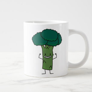Broccoli Flexibele groene groente met groene boomk Grote Koffiekop