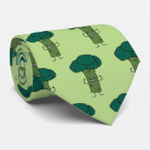 Broccoli Flexibele groene groente met groene boomk Stropdas (Opgerold)