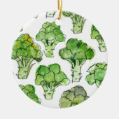 Broccoli - Formeel Keramisch Ornament (Voorkant)