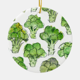 Broccoli - Formeel Keramisch Ornament