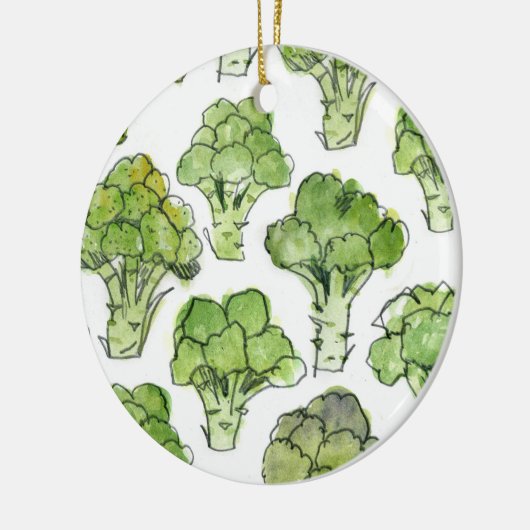 Broccoli - Formeel Keramisch Ornament (Links)