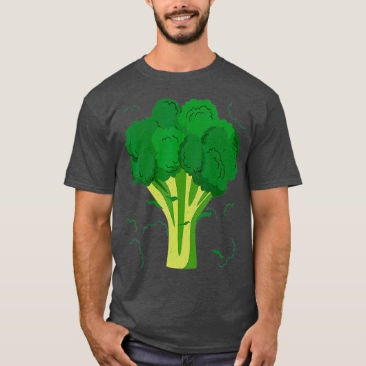 Broccoli Funny Veggie Lover Halloween Costume T-shirt (Voorkant)
