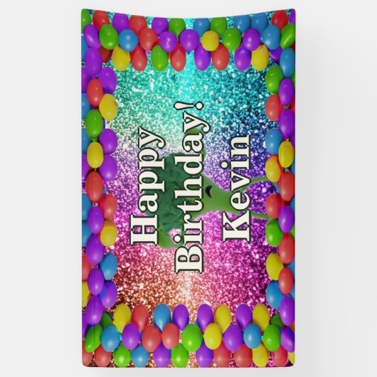 Broccoli Gepersonaliseerde karakter verjaardag ban Spandoek (Verticaal)