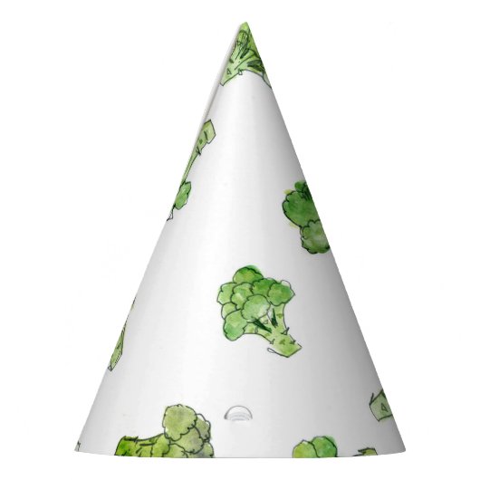 Broccoli - Gestreept - Open Feesthoedjes (Links)