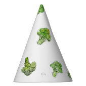 Broccoli - Gestreept - Open Feesthoedjes (Rechts)